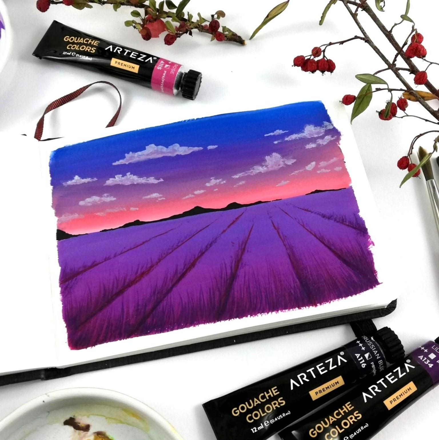 5 easy gouache landscapes! - image 2 - student project