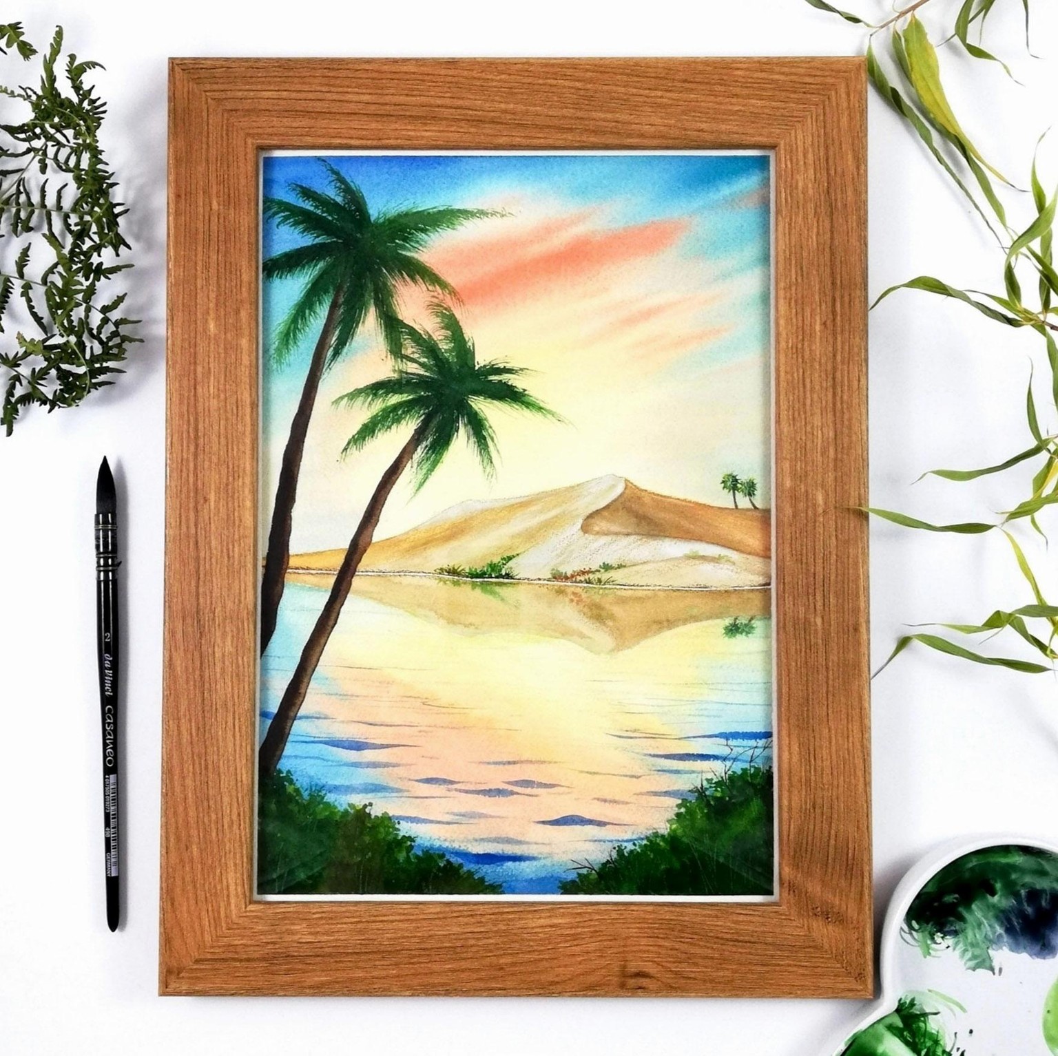 Watercolor landscape - image 1 - student project