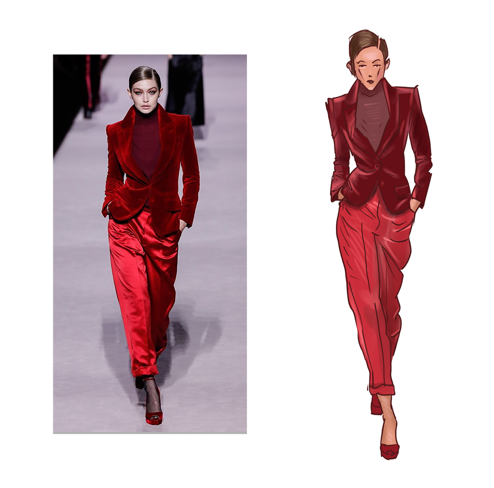 fashion sketch - image 2 - student project