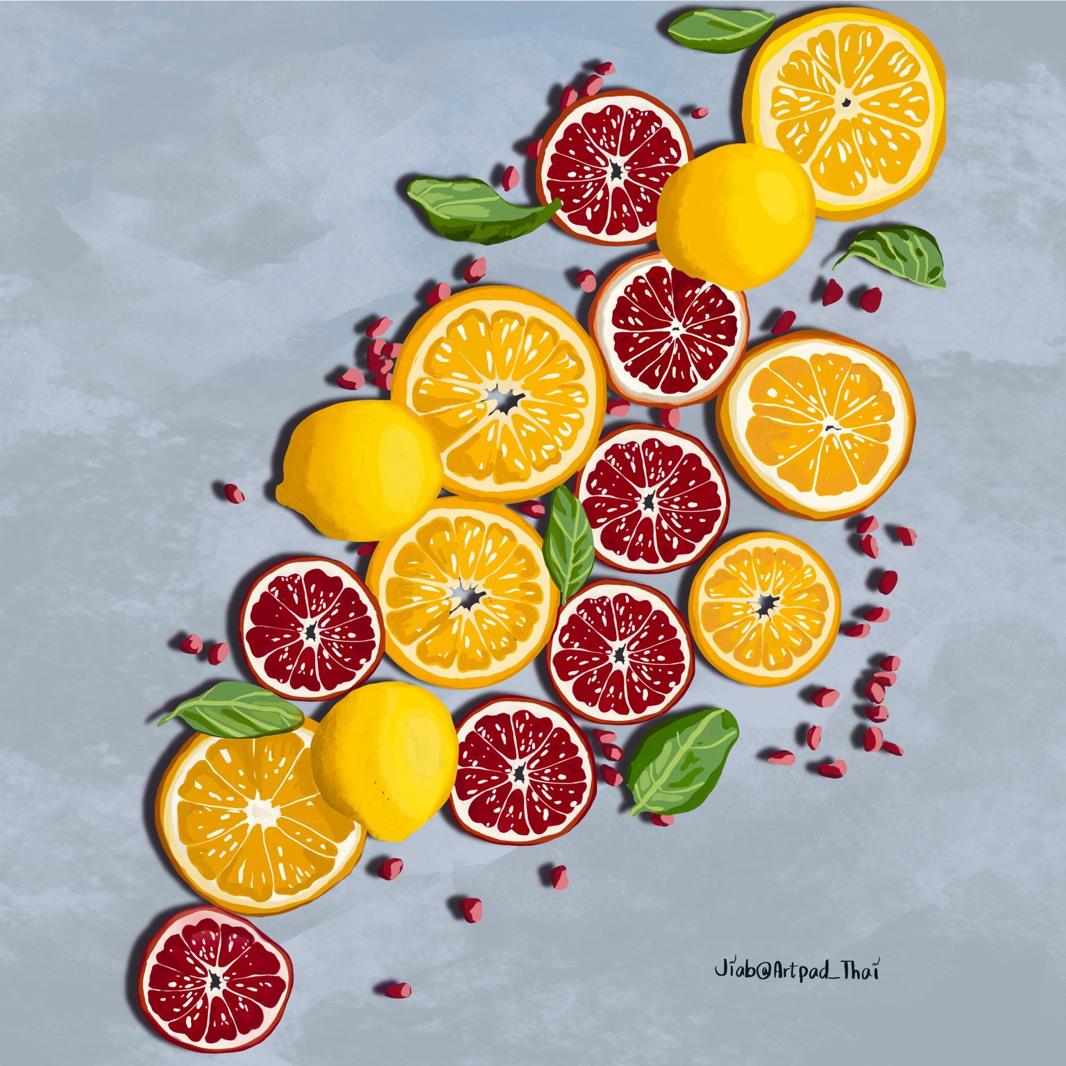 Gouache Citrus Ginger - image 2 - student project