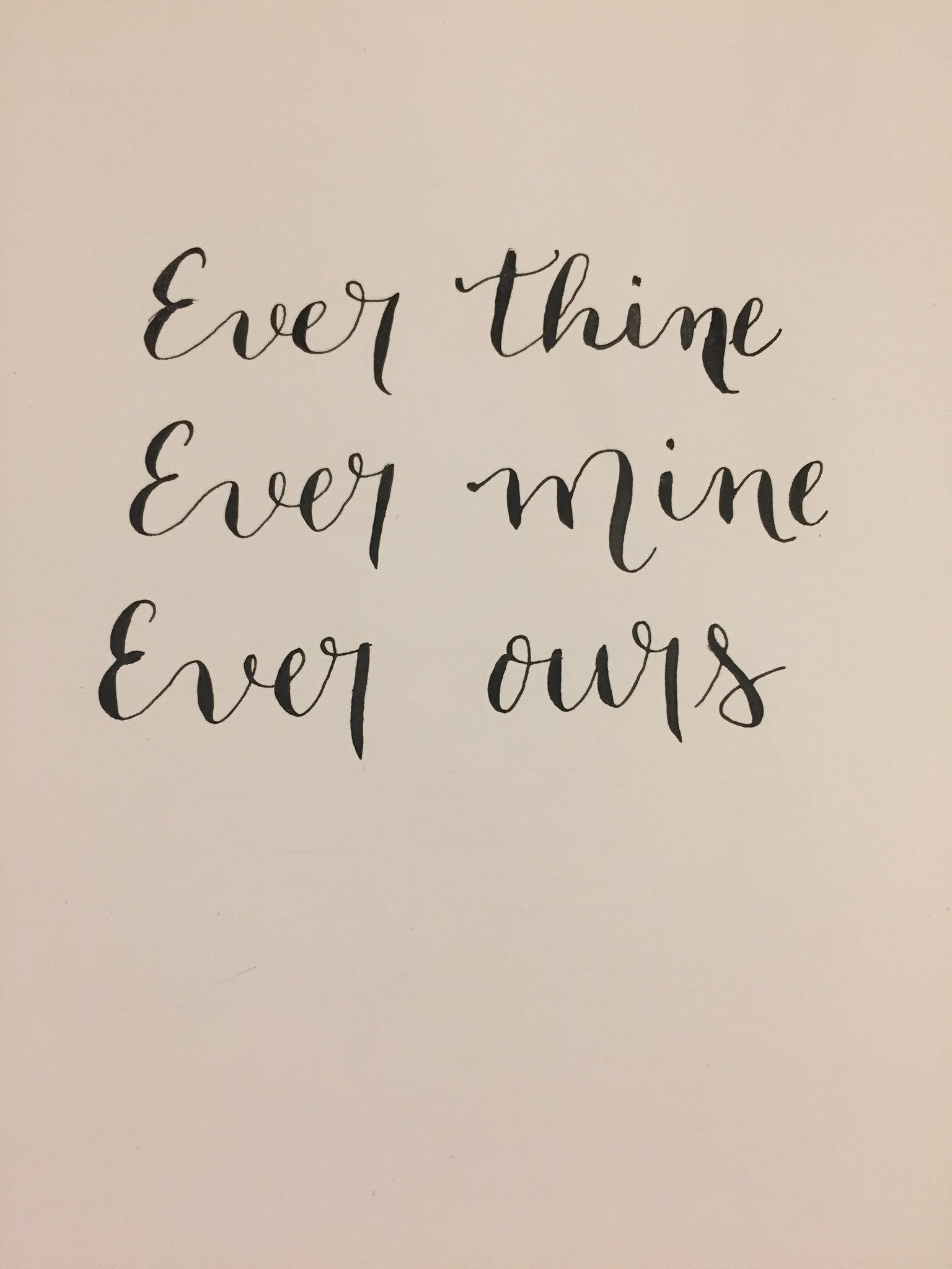 modern calligraphy - image 1 - student project