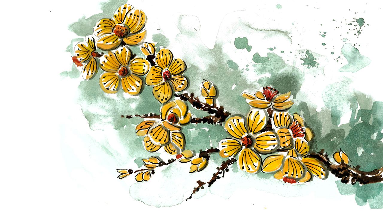 Interior decoration using watercolor - image 2 - student project