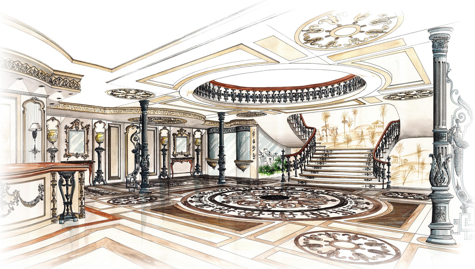 My Architecture Watercolor, Air Brush, Ink and Marker Rendering - image 4 - student project