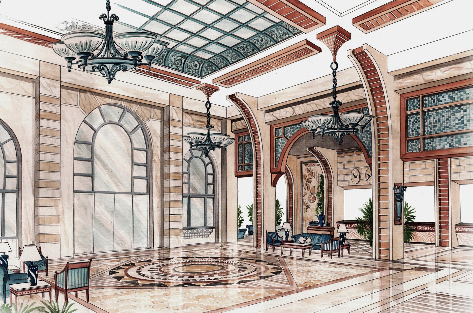 Interior Design-Watercolor - image 2 - student project