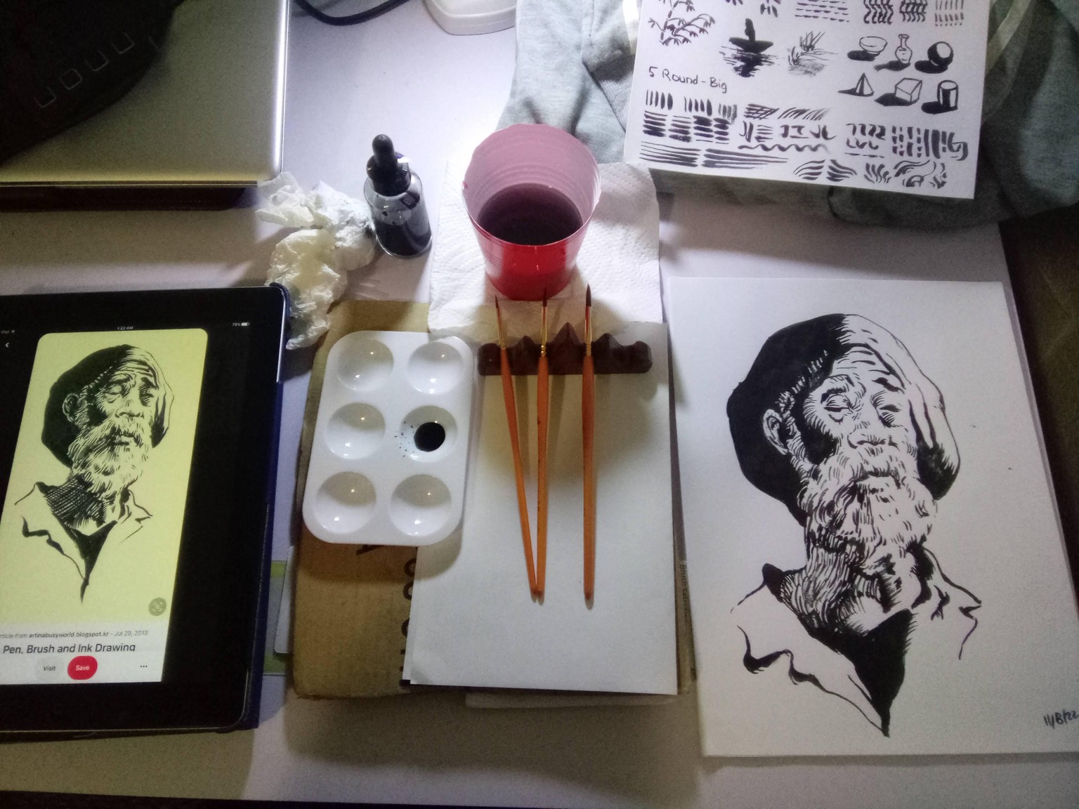 Portraits in Ink - image 1 - student project