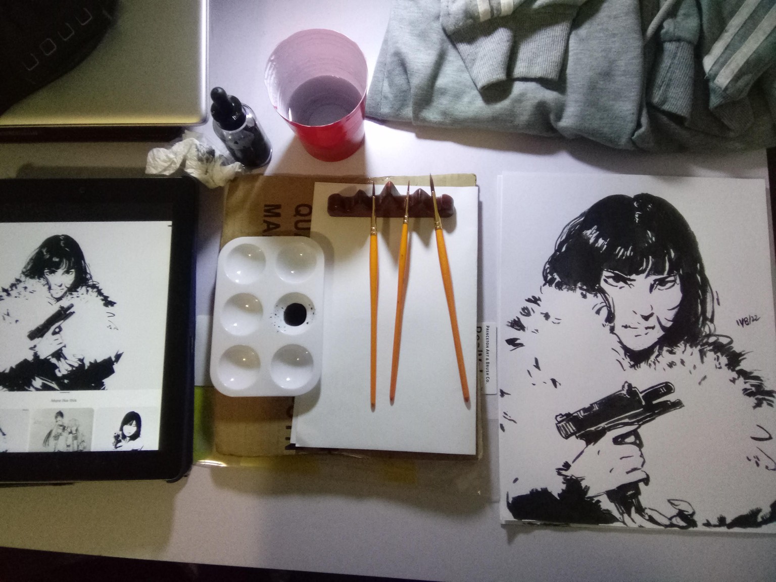 Portraits in Ink - image 3 - student project