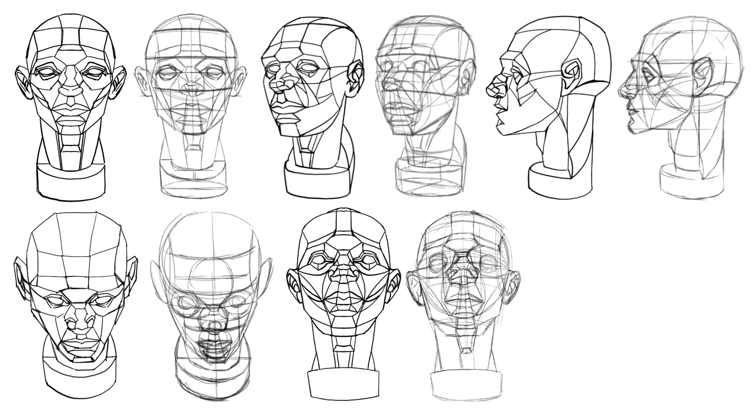 Redo The Head with Loomis Method - image 2 - student project
