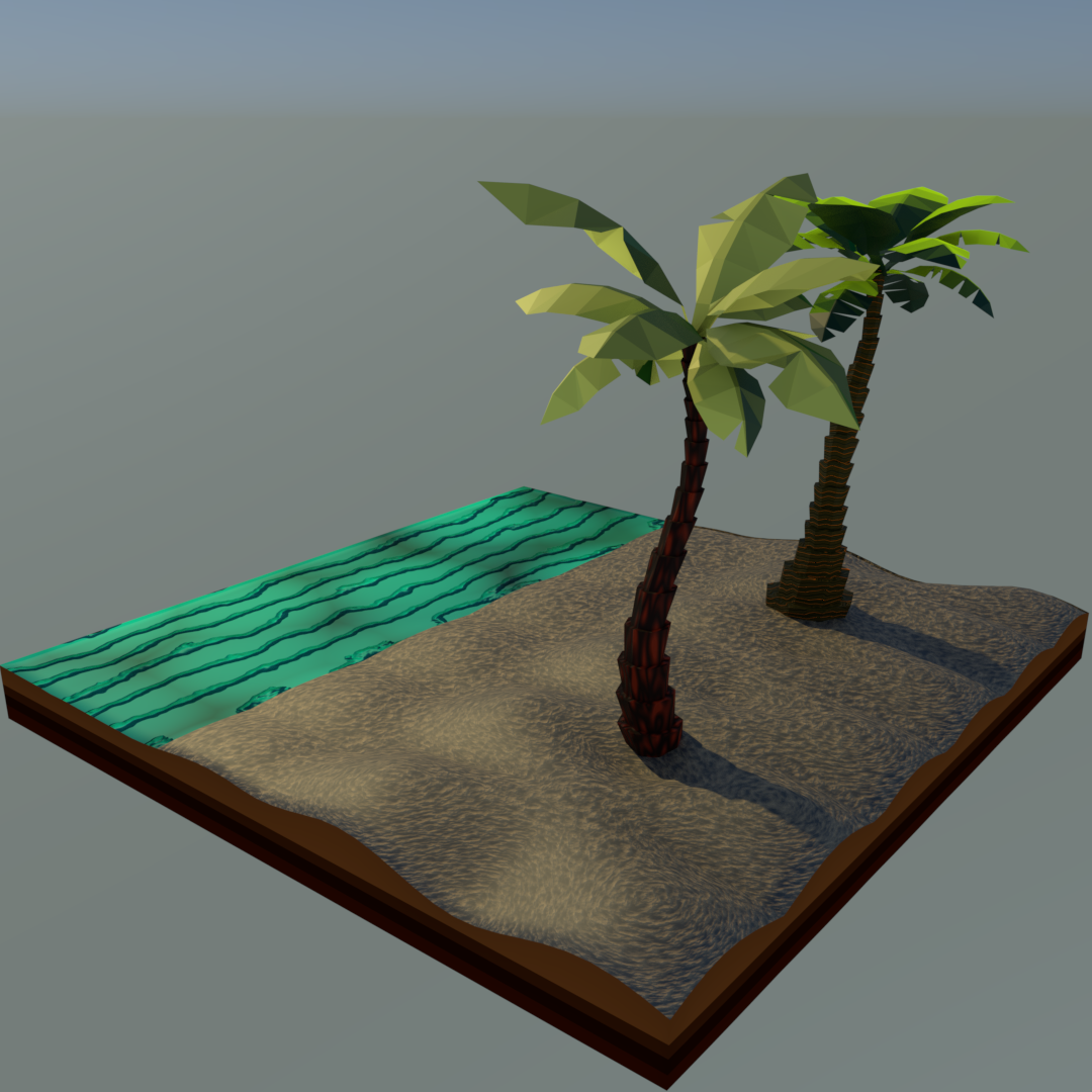 Palm Trees at the Beach - image 2 - student project