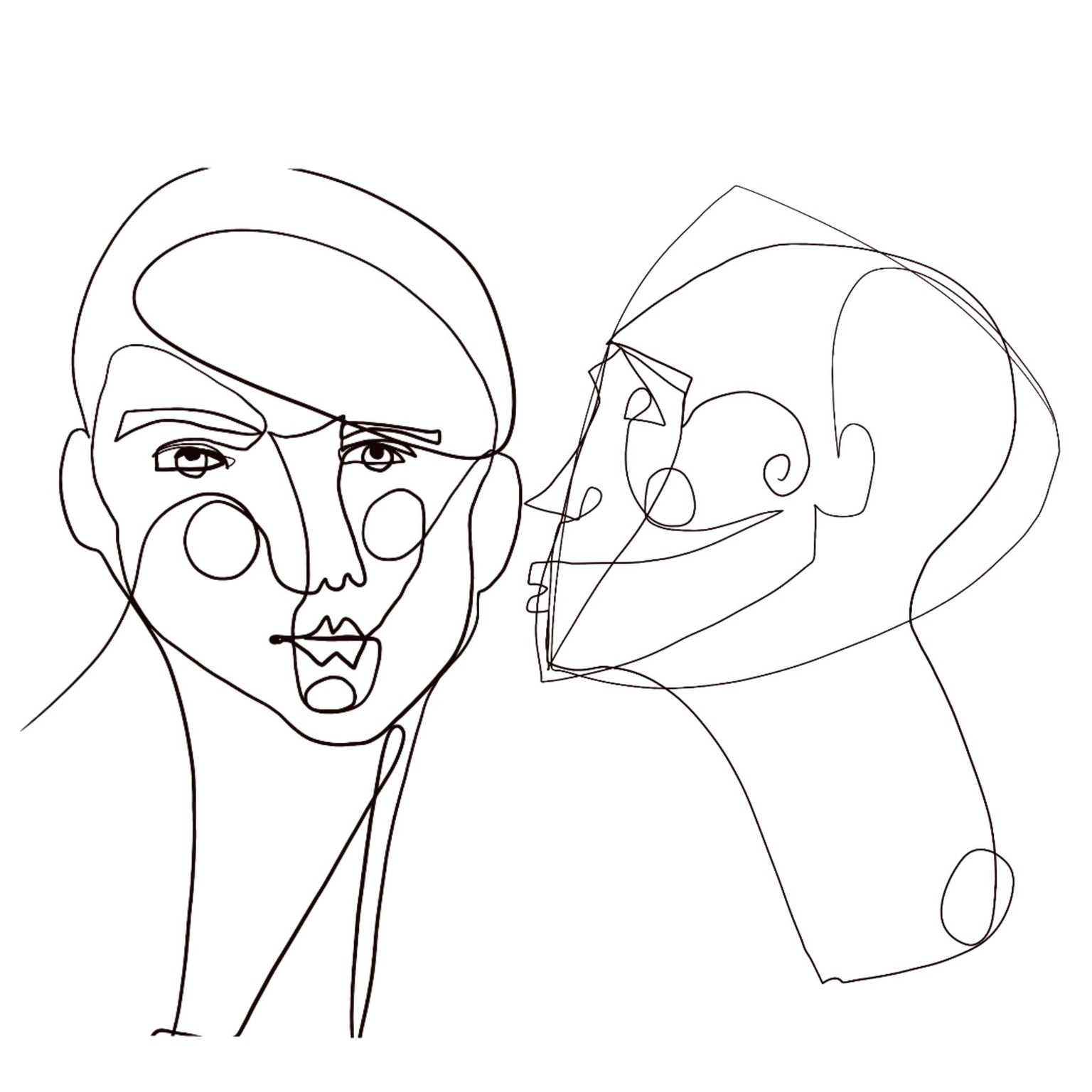 0ne line faces - image 1 - student project