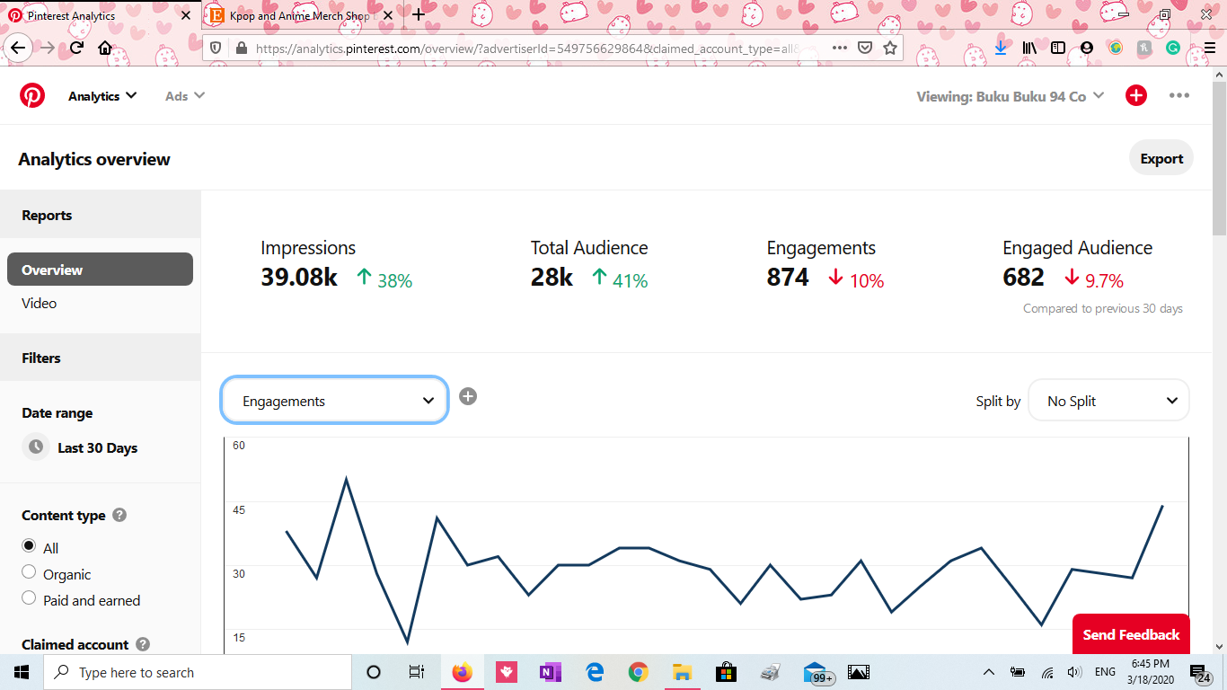 Pinterest Analytics - image 1 - student project