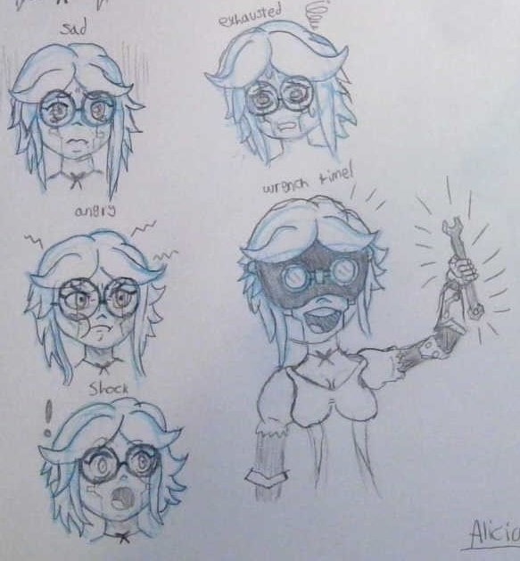 Alicia Cogflute (Facial Expressions) - image 2 - student project
