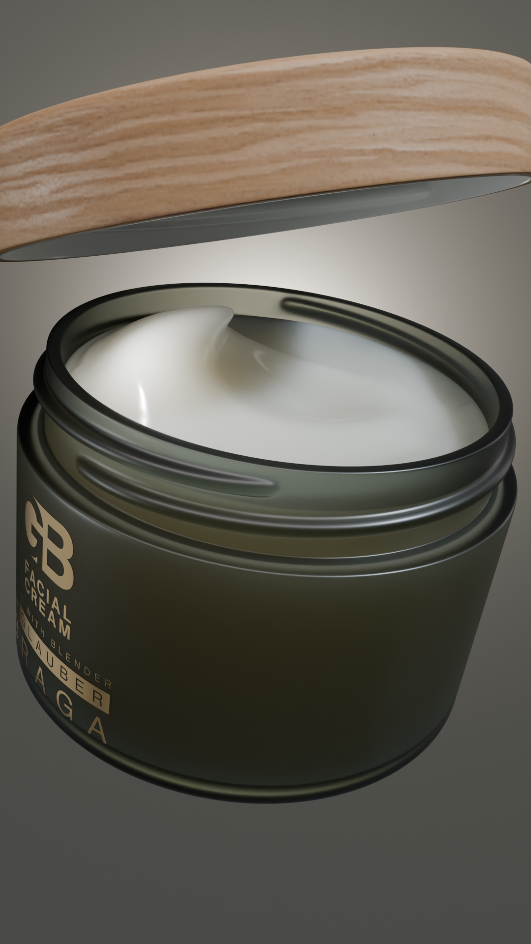 Facial Cream - Product 3D Rendering - image 2 - student project
