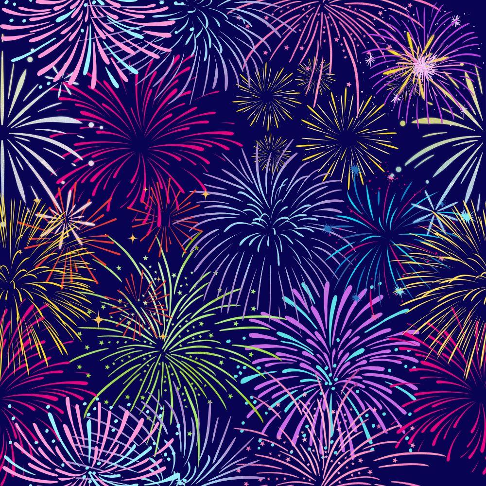 Fireworks repeat pattern - image 2 - student project