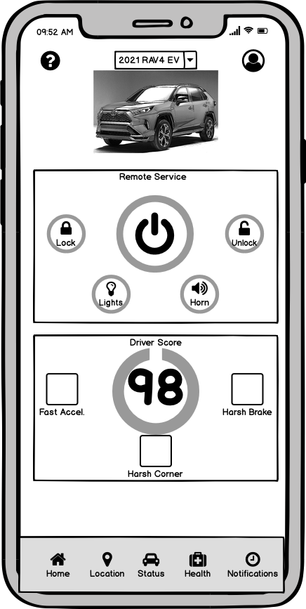 Vehicle app - image 1 - student project