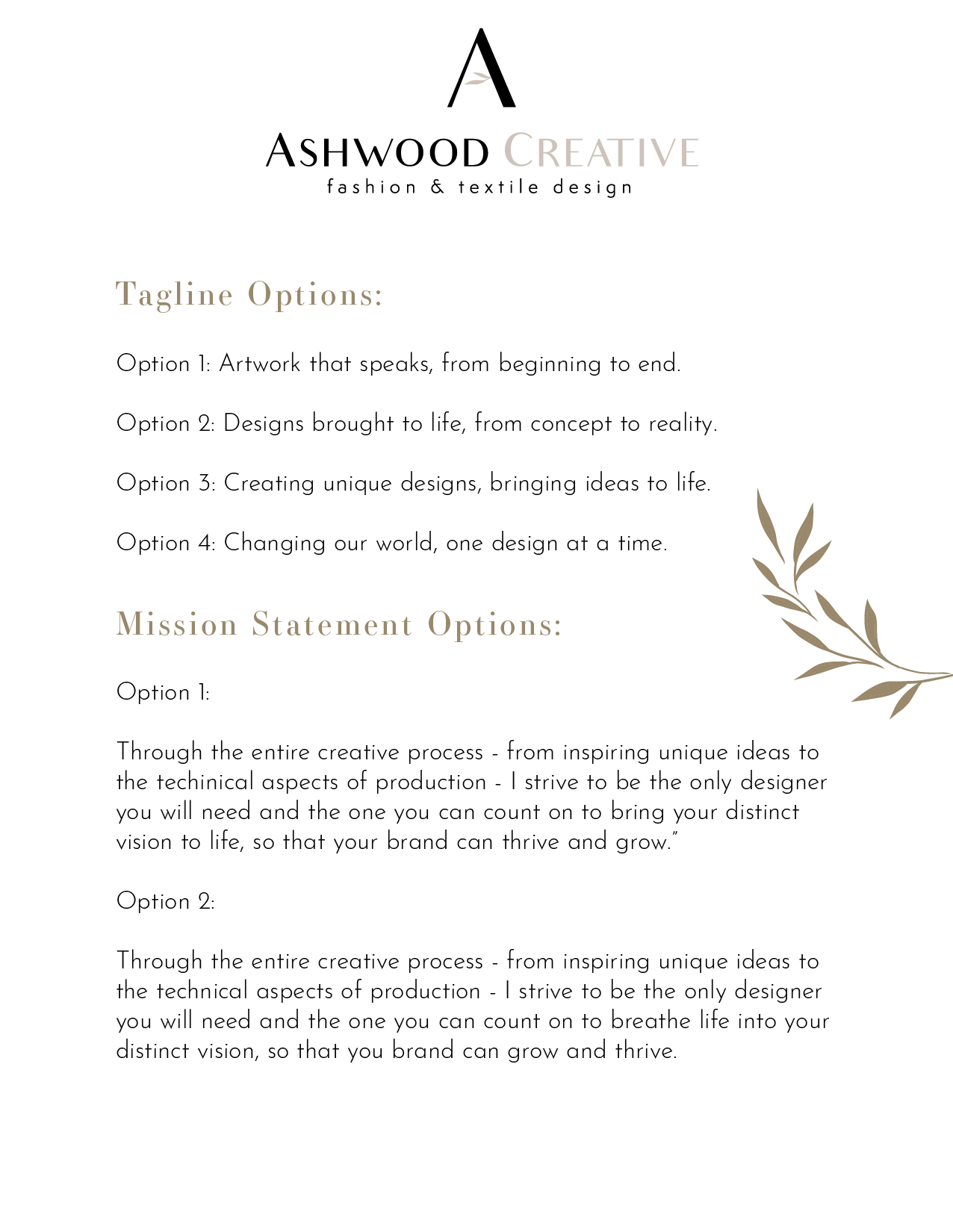 Ashwood Creative Re-Brand Project - image 6 - student project