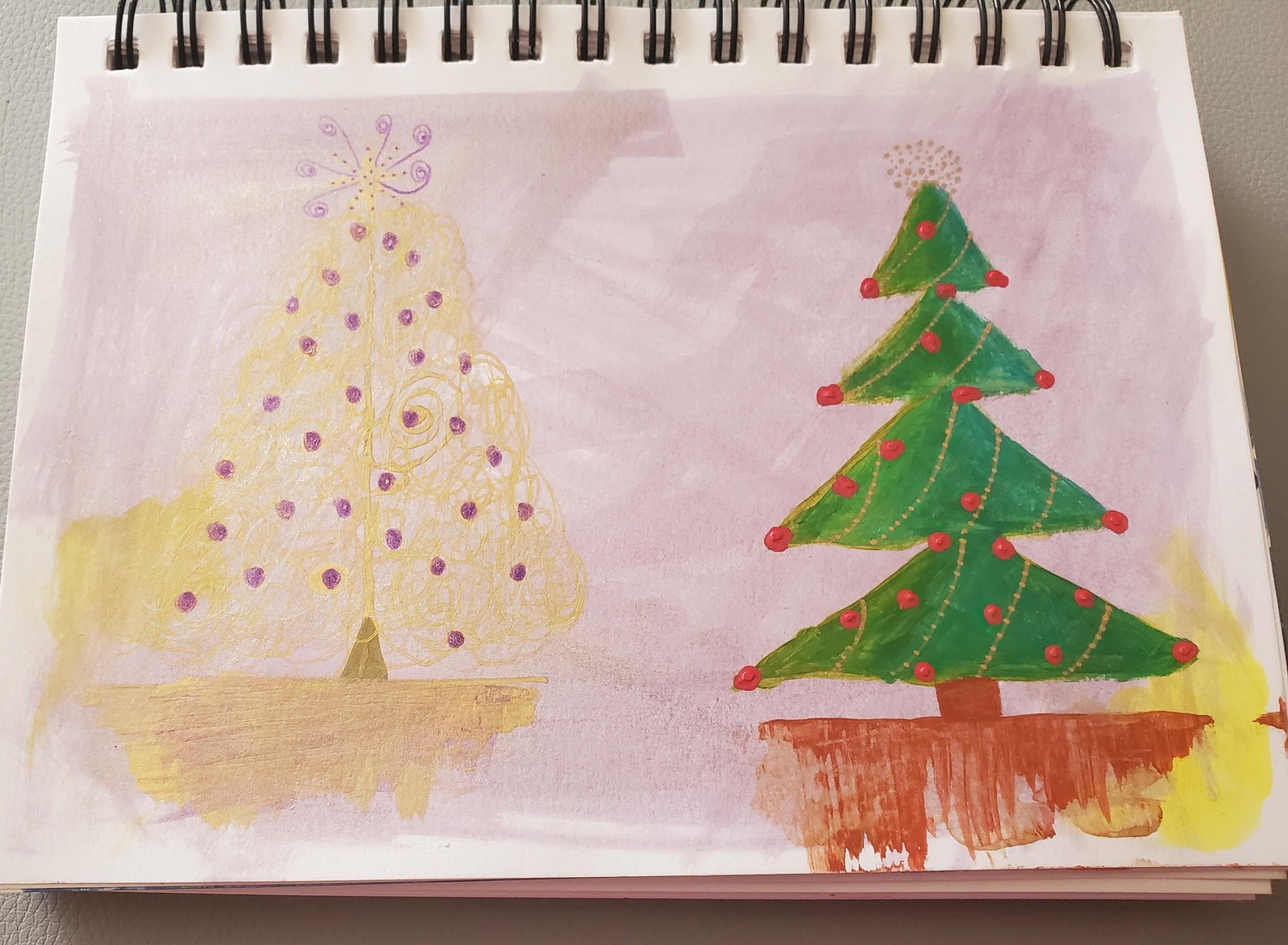 Whimsical Christmas Trees - image 1 - student project