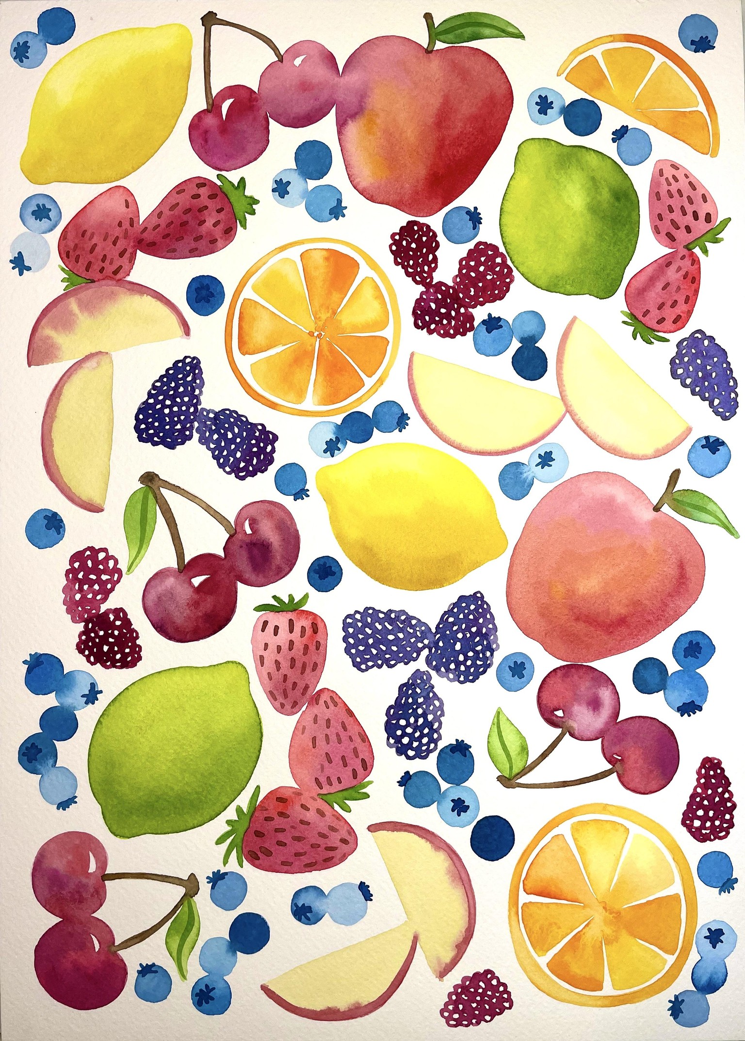 Watercolor Fruit! - image 1 - student project
