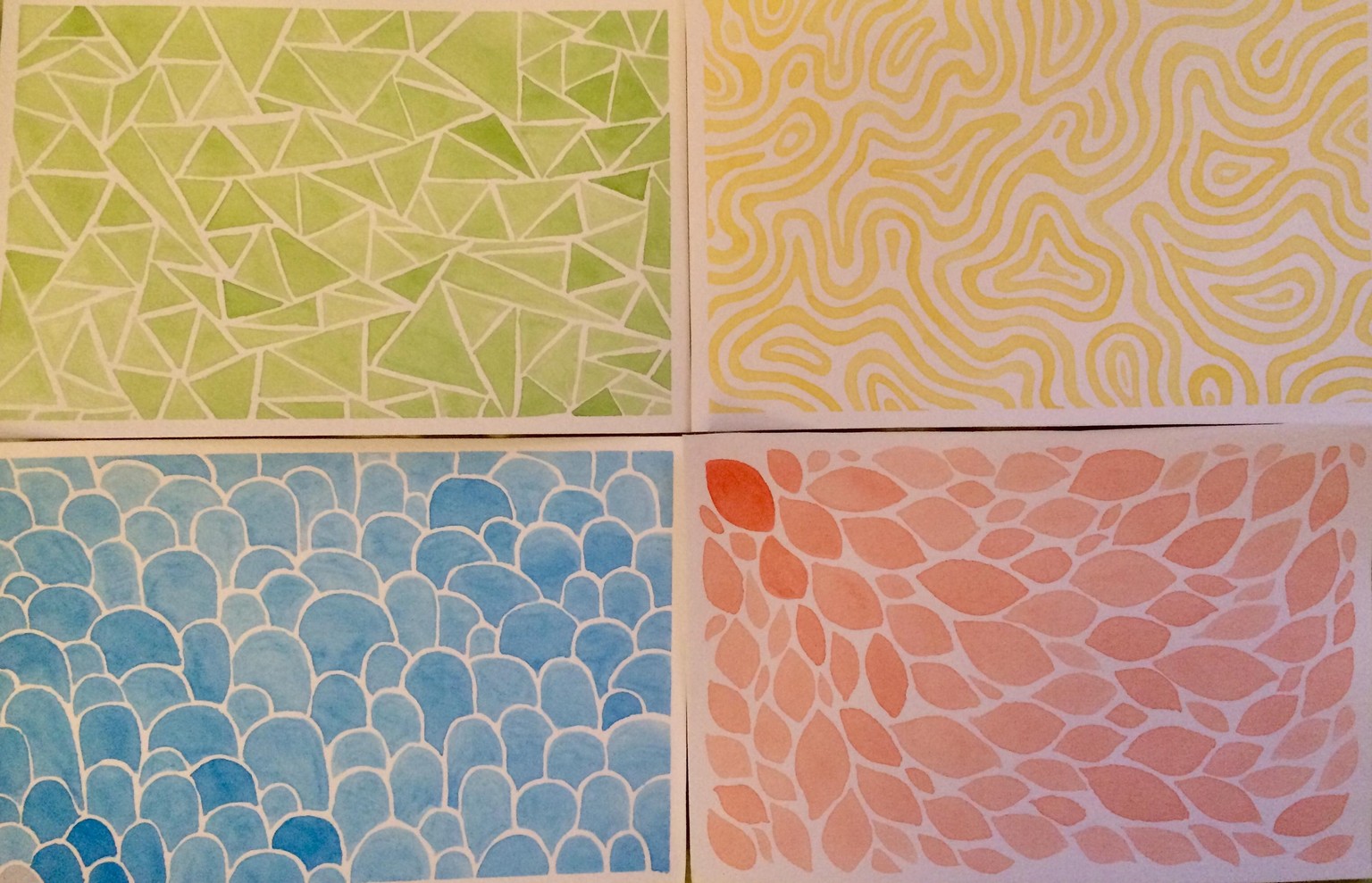 Watercolor practice sheet - image 1 - student project