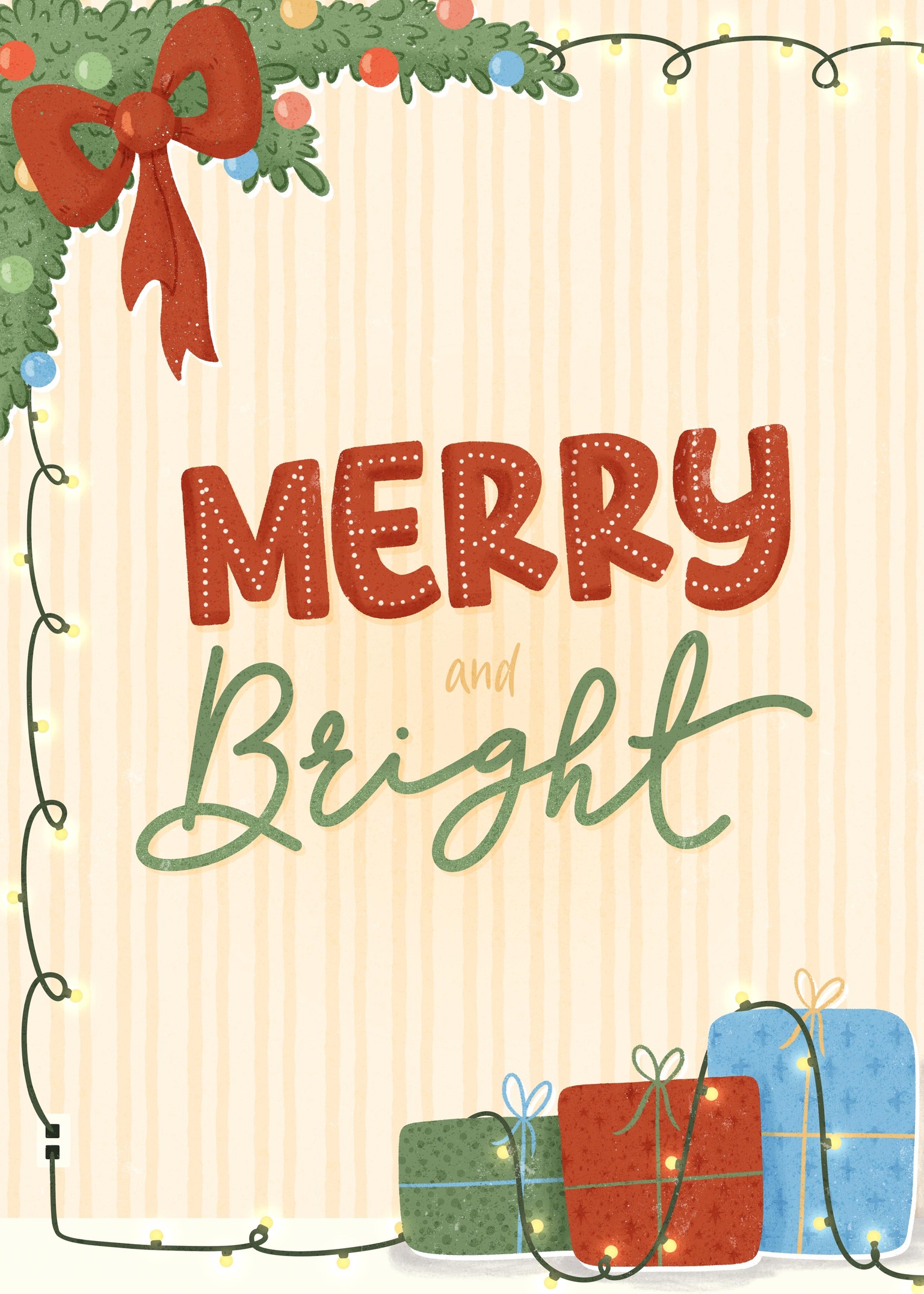 Merry and Bright Christmas Cards - image 3 - student project