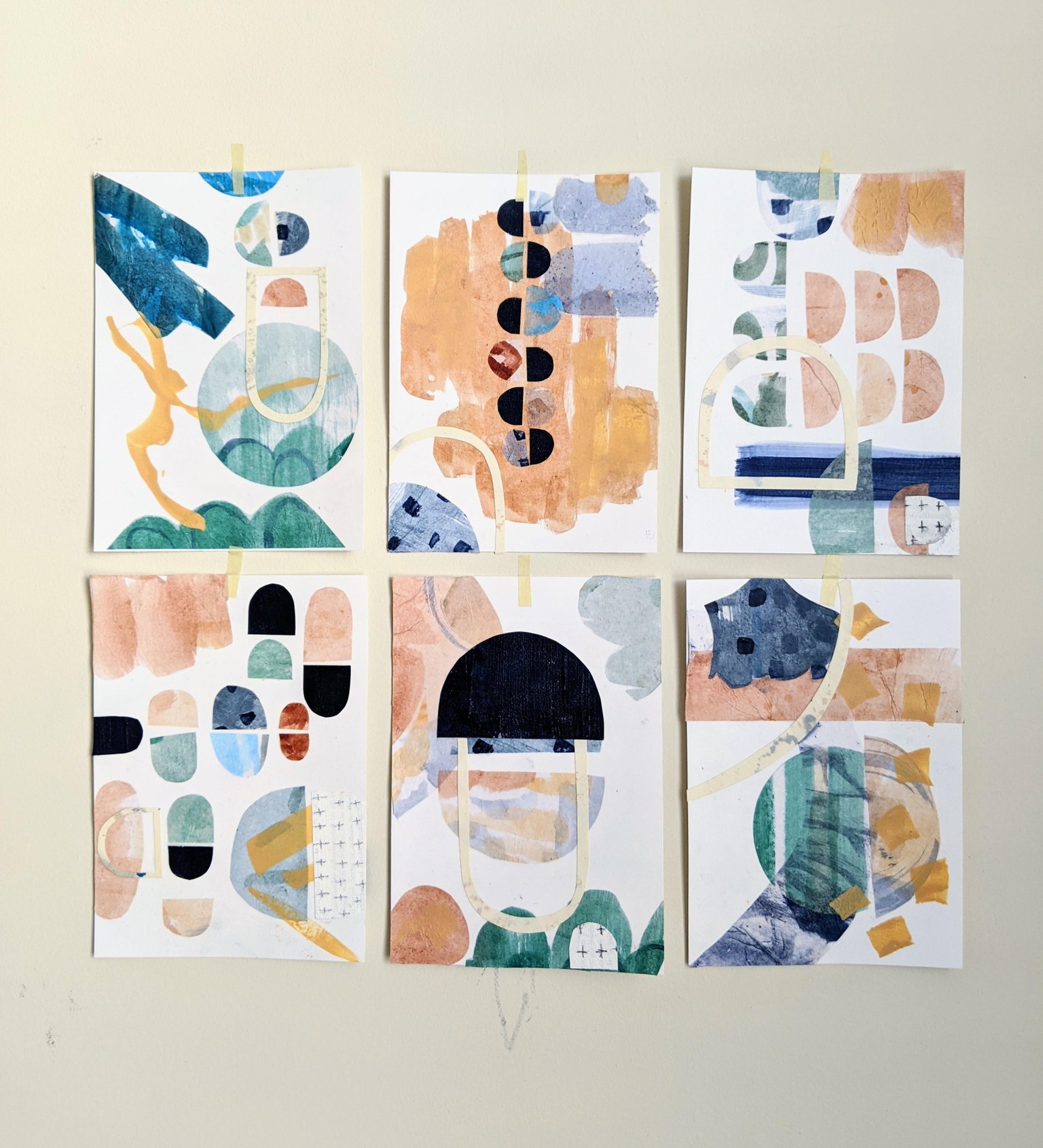 Abstract Composition with Tissue Paper - image 1 - student project