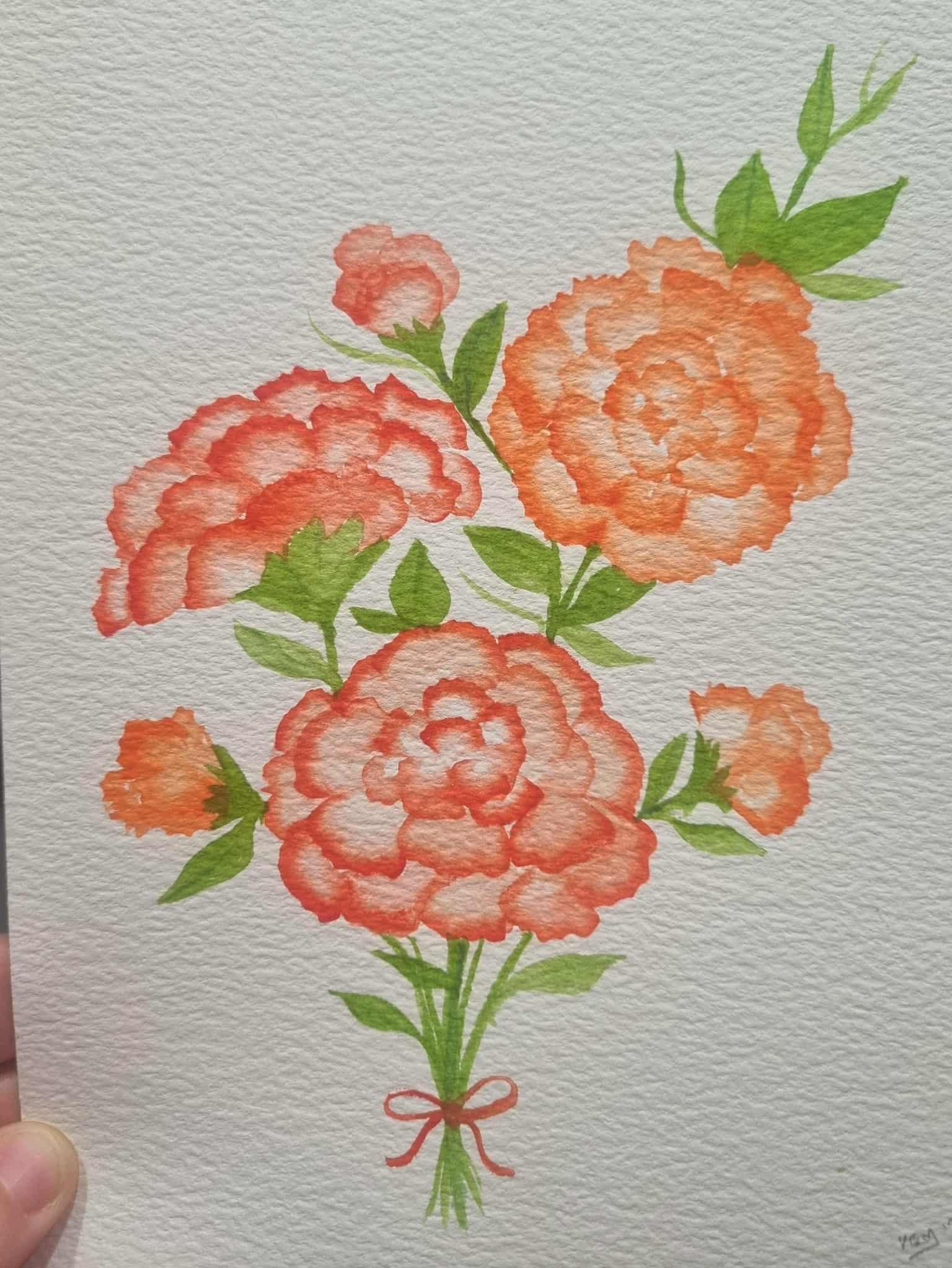 Carnation Bouquet - image 1 - student project