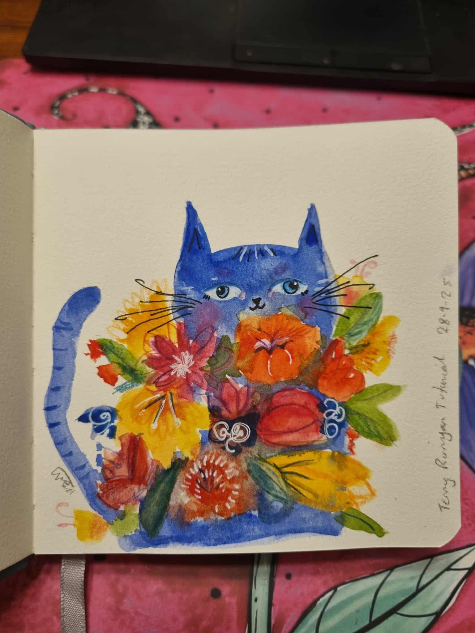 Watercolour Kitties and Fun - image 3 - student project