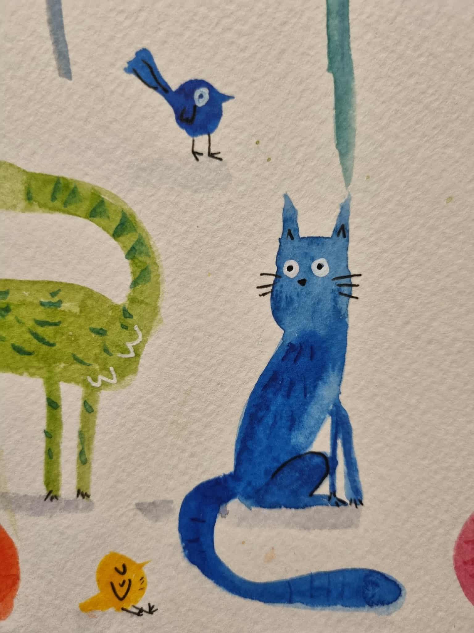 Watercolour Kitties and Fun - image 2 - student project