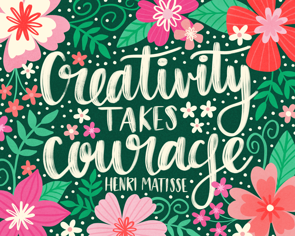 Gold Foil Hand Lettering - image 1 - student project