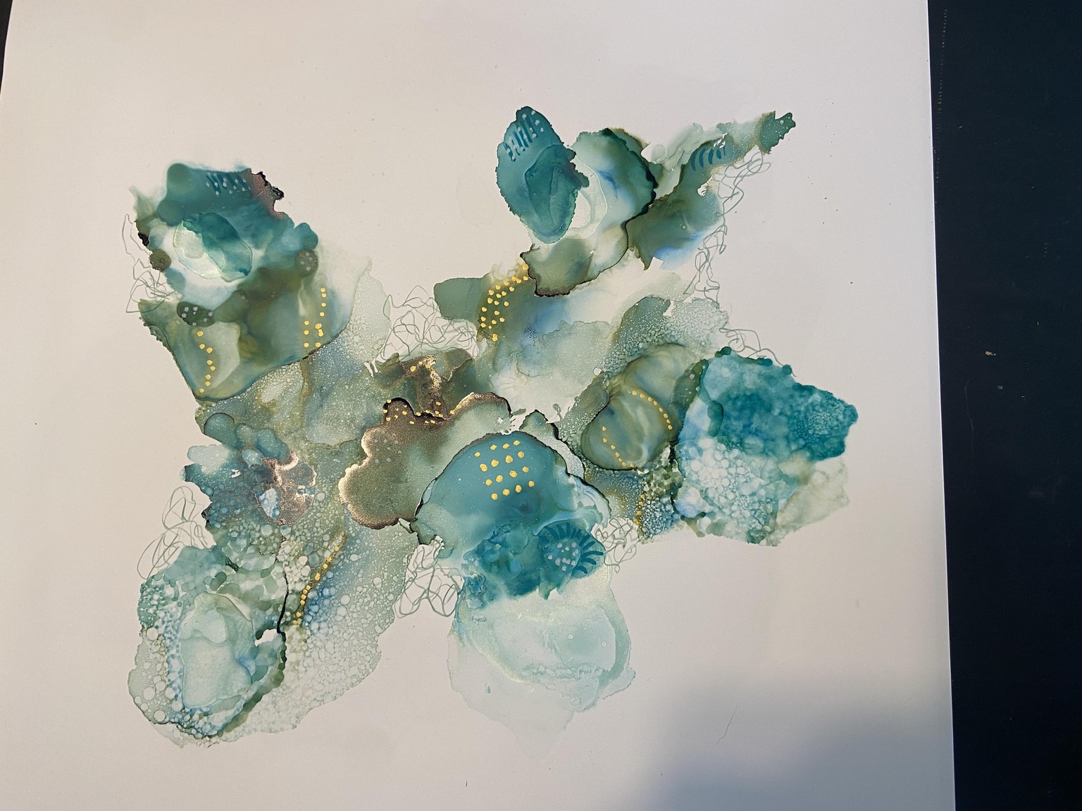 Alcohol Inks Abstracts - image 1 - student project