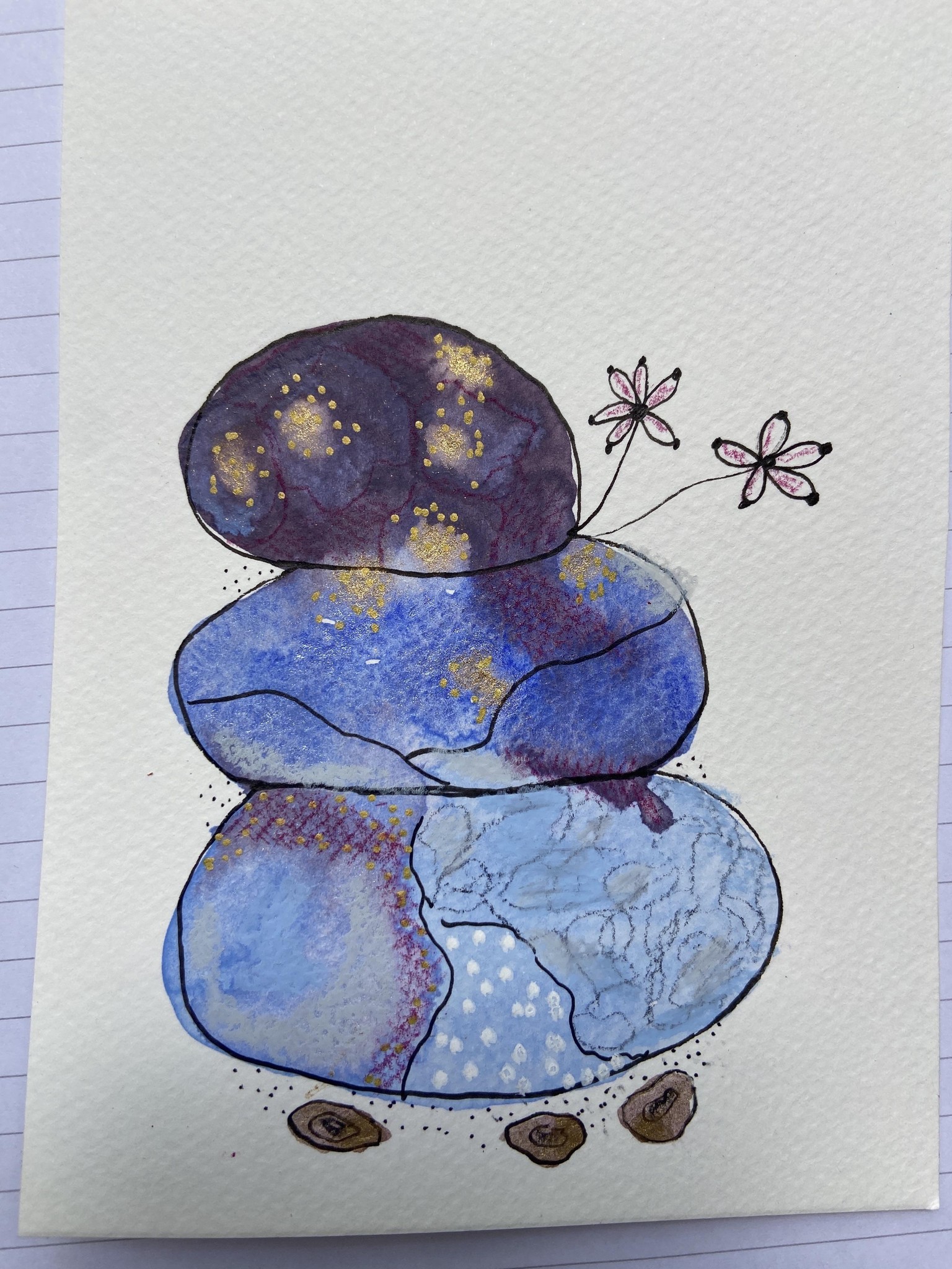 Watercolor Rolling Stones - image 3 - student project