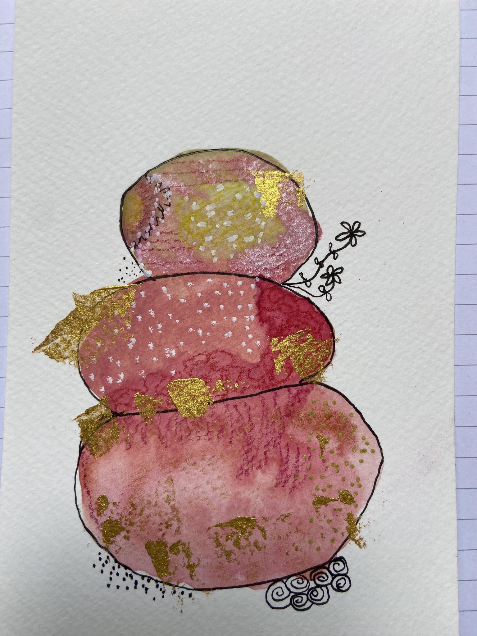 Watercolor Rolling Stones - image 1 - student project