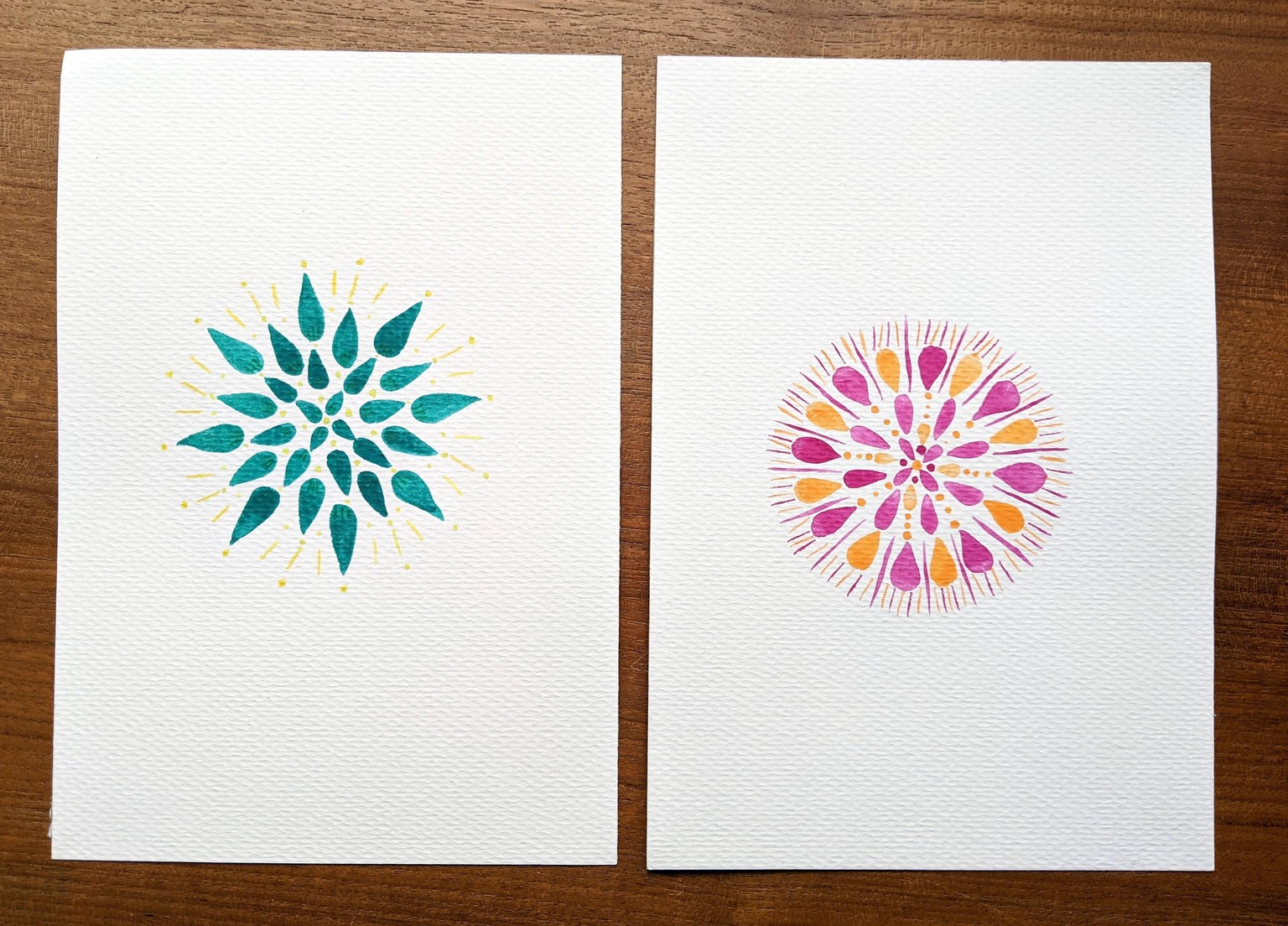 Raindrop mandala, planner sticker mandala - image 1 - student project