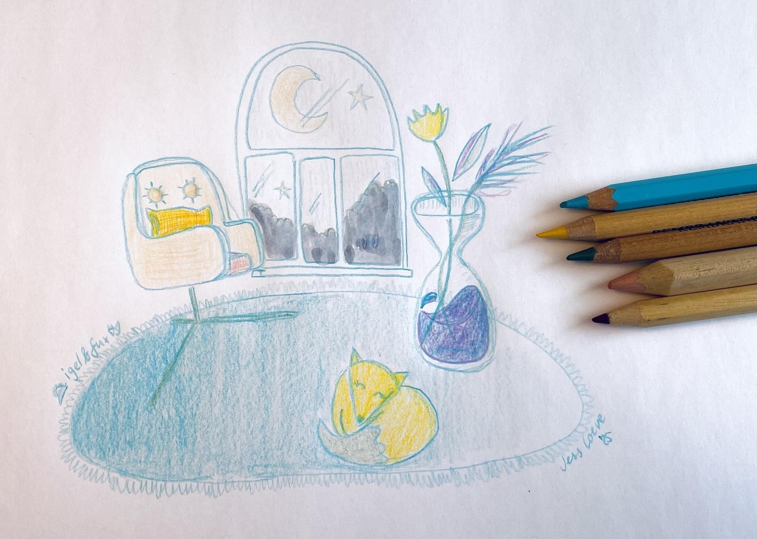 5 Objects = Personality Test Sketch - image 1 - student project