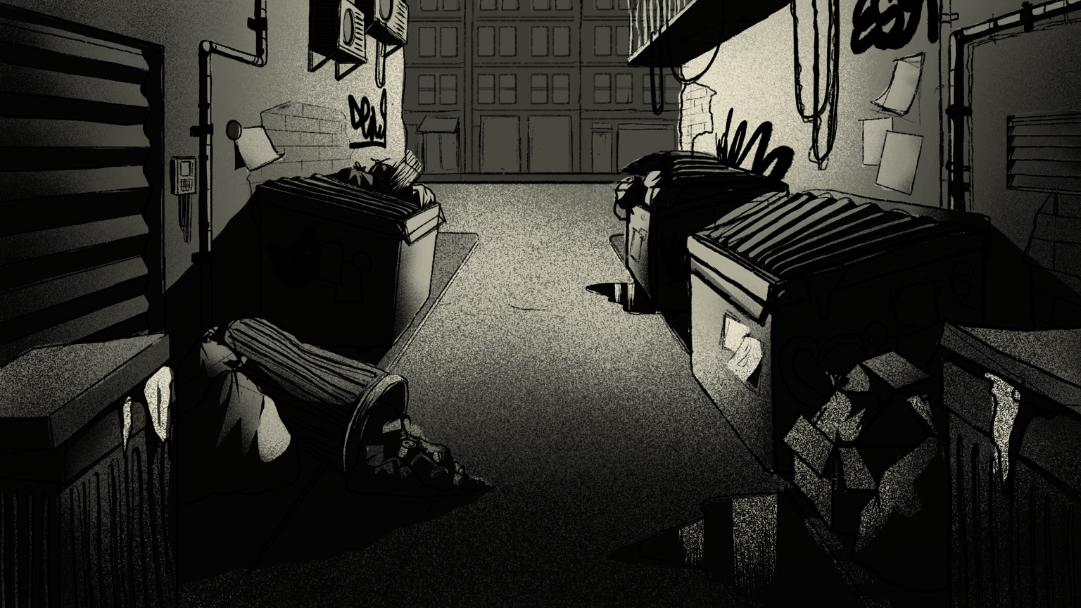 Alley background - image 2 - student project
