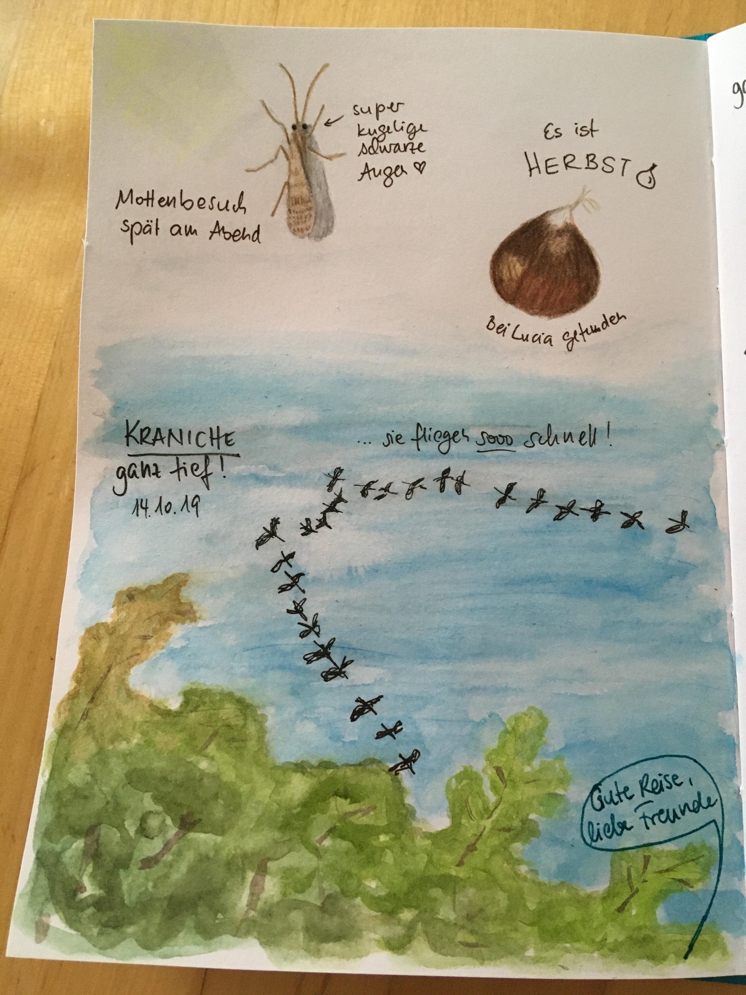 Autumn page in my nature journal - image 3 - student project