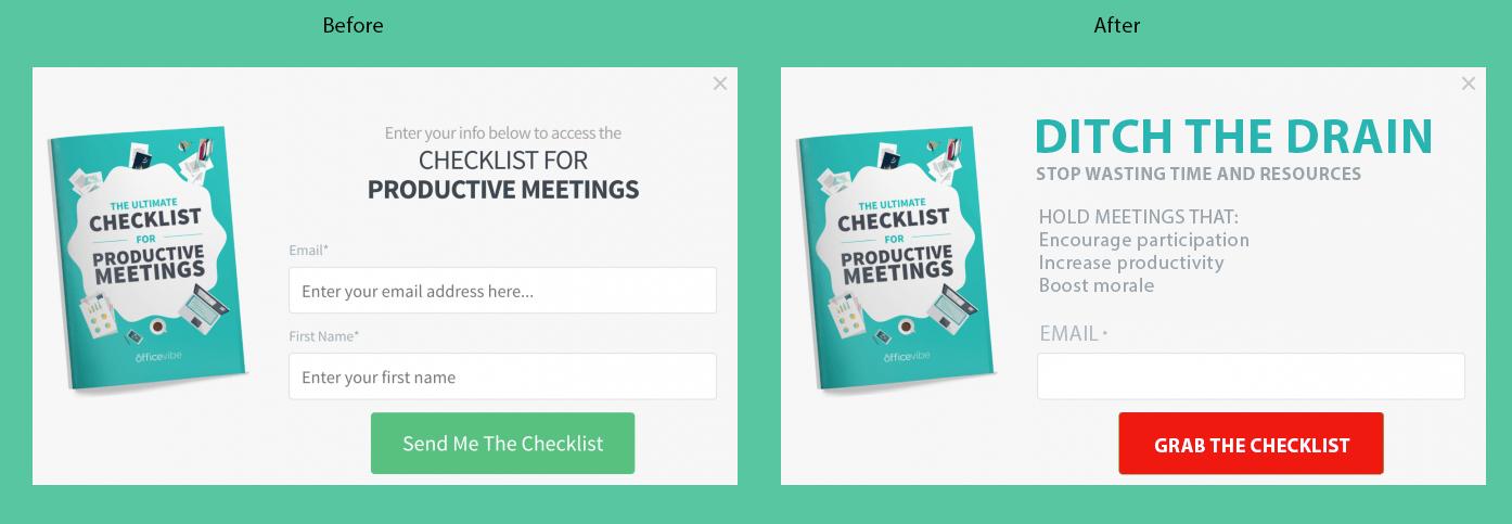 Improve Landing Page for Lead Magnet - image 2 - student project