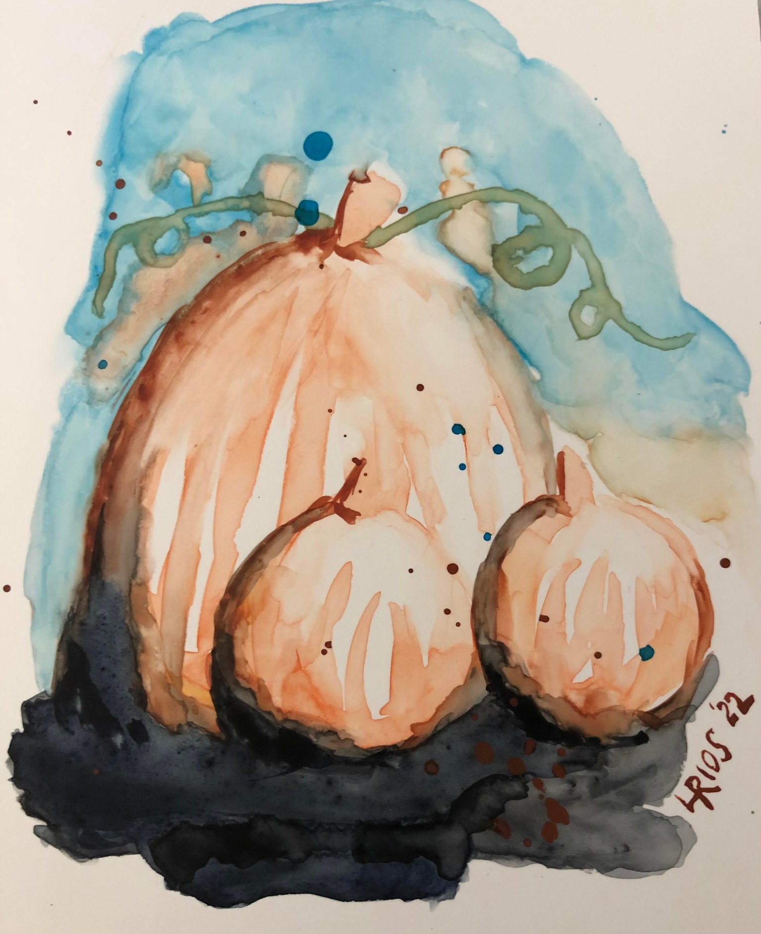 Intro to watercolor on Yupo paper - image 1 - student project