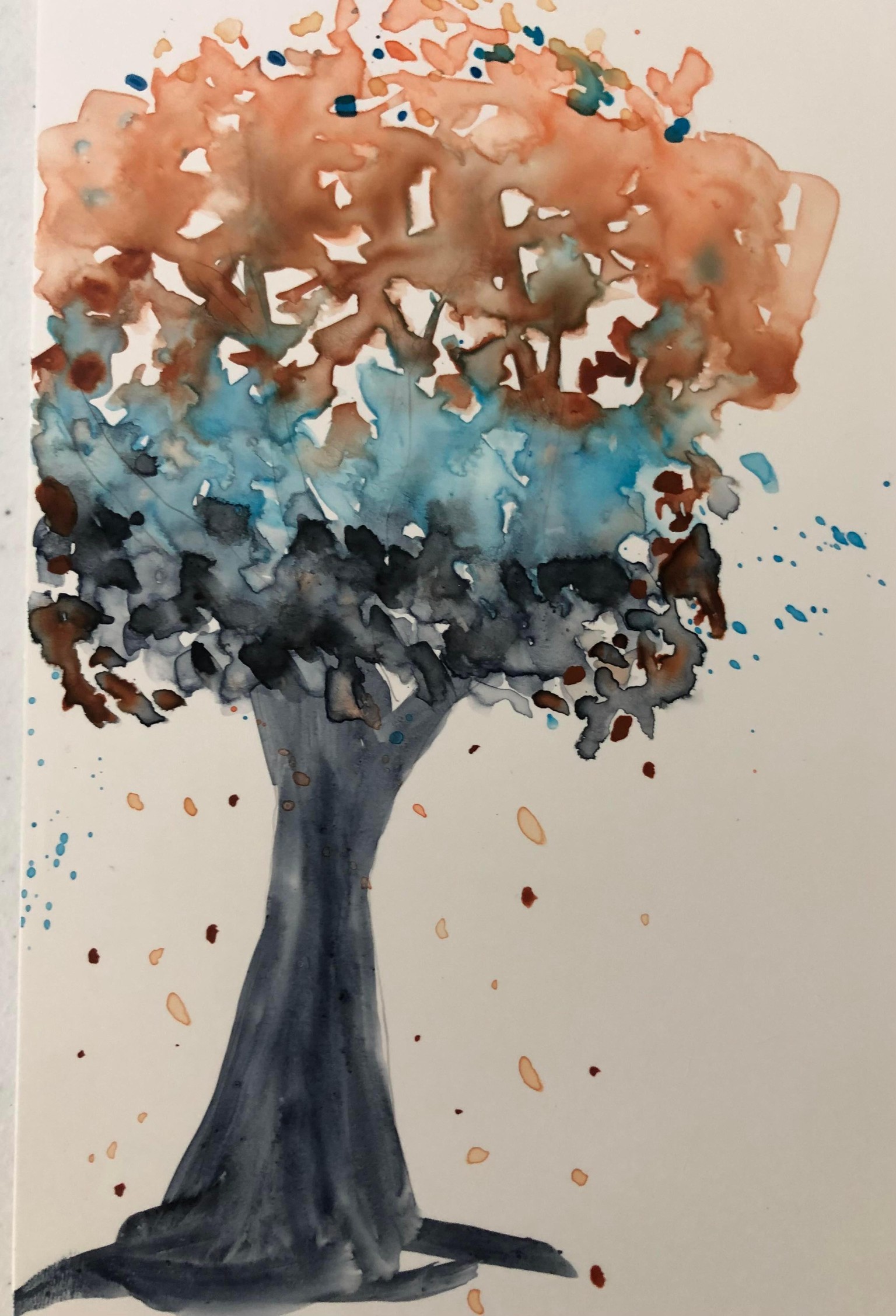 Intro to watercolor on Yupo paper - image 2 - student project