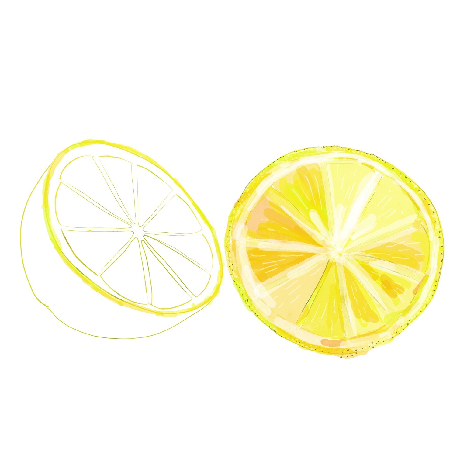 Digital Watercolour fruits - image 4 - student project
