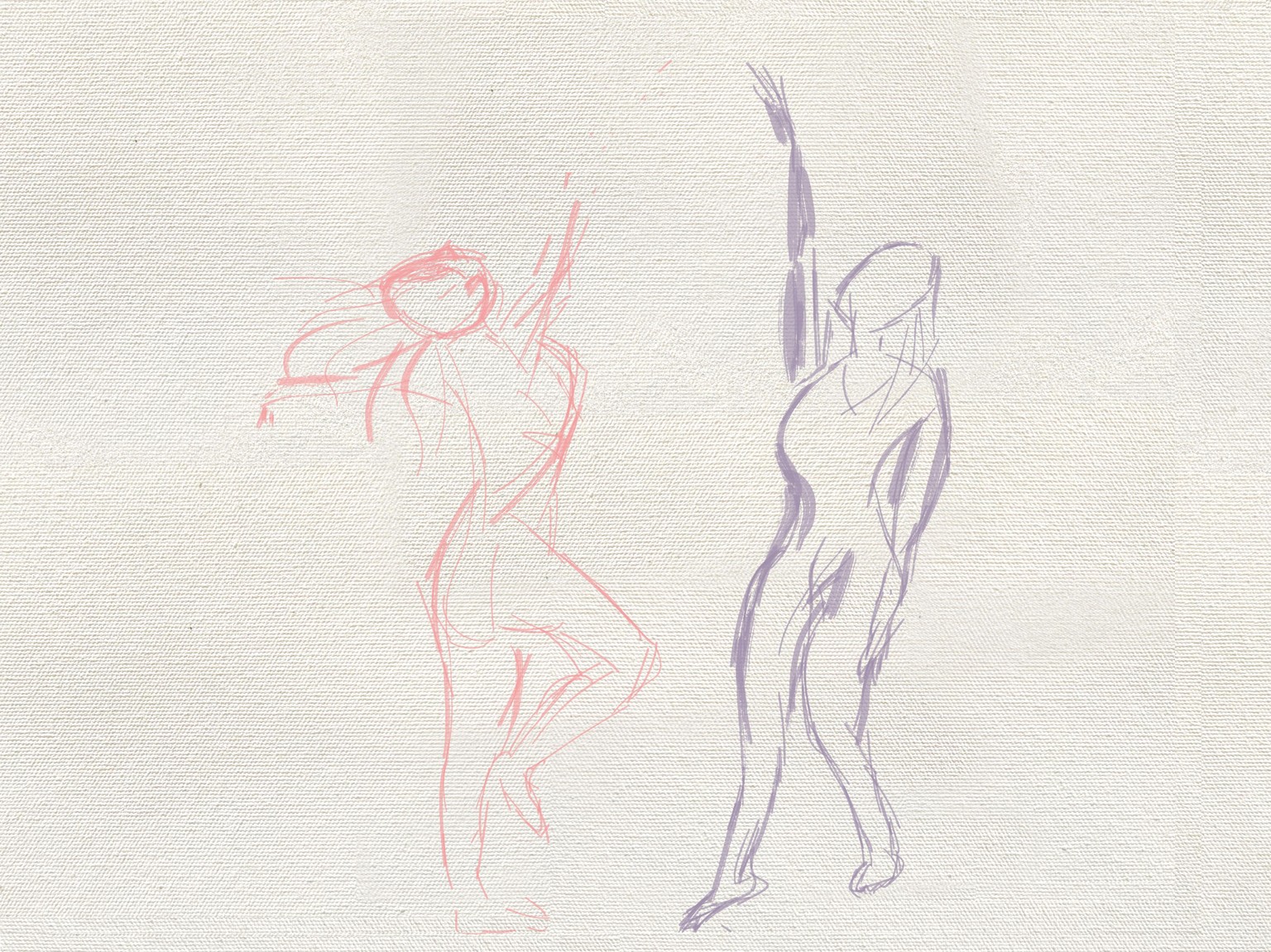 Dancers my first attempt to draw human figure - image 1 - student project