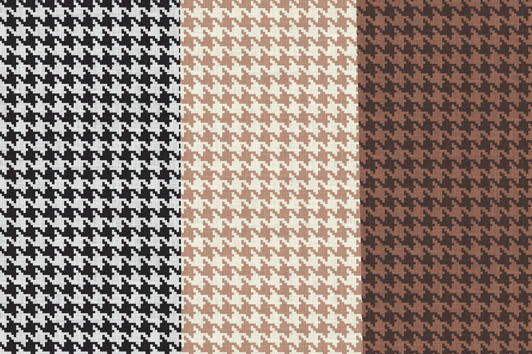 Houndstooth Fabric Rolls in Three Color Variants - image 1 - student project