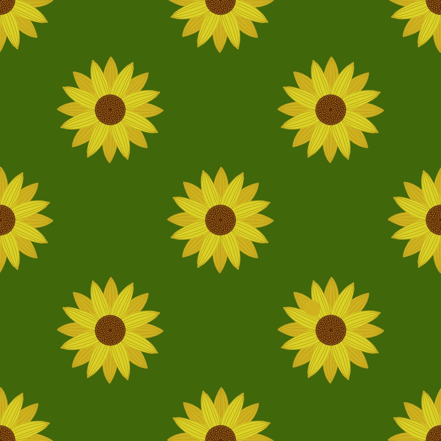 Sunflower pattern - image 1 - student project