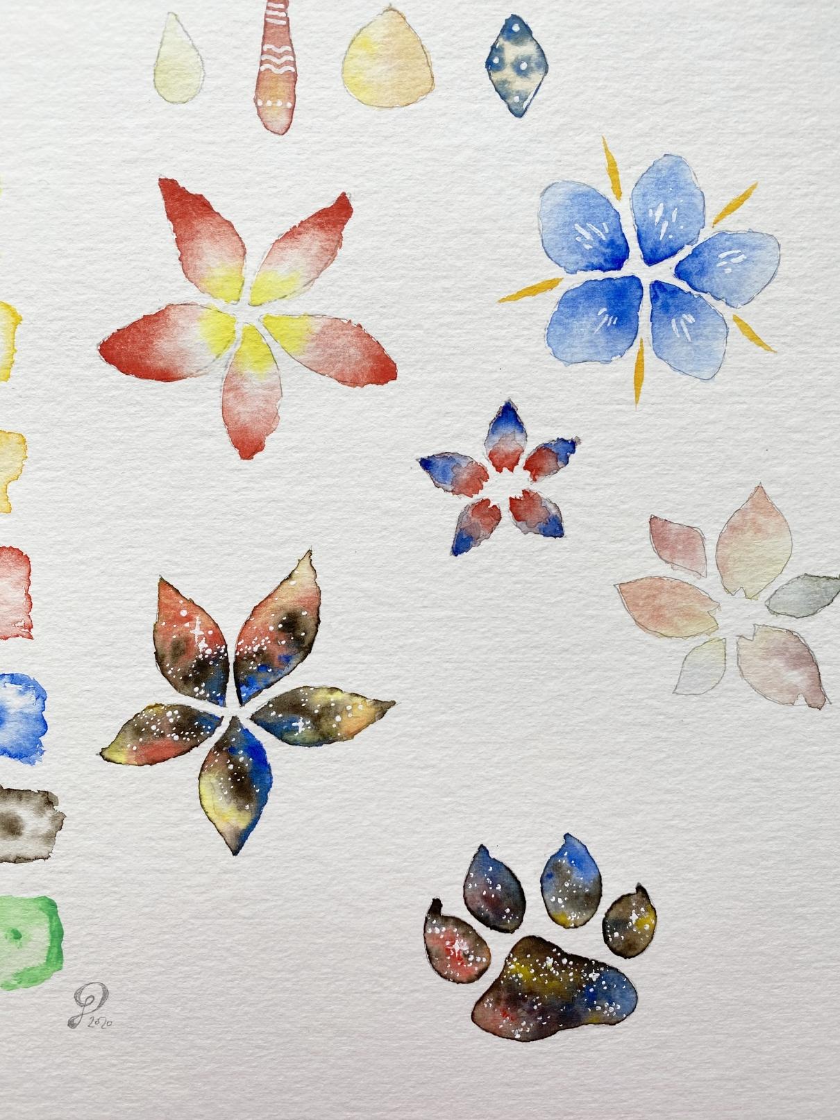 Watercolor Flowers - so much fun and cool effects! - image 5 - student project