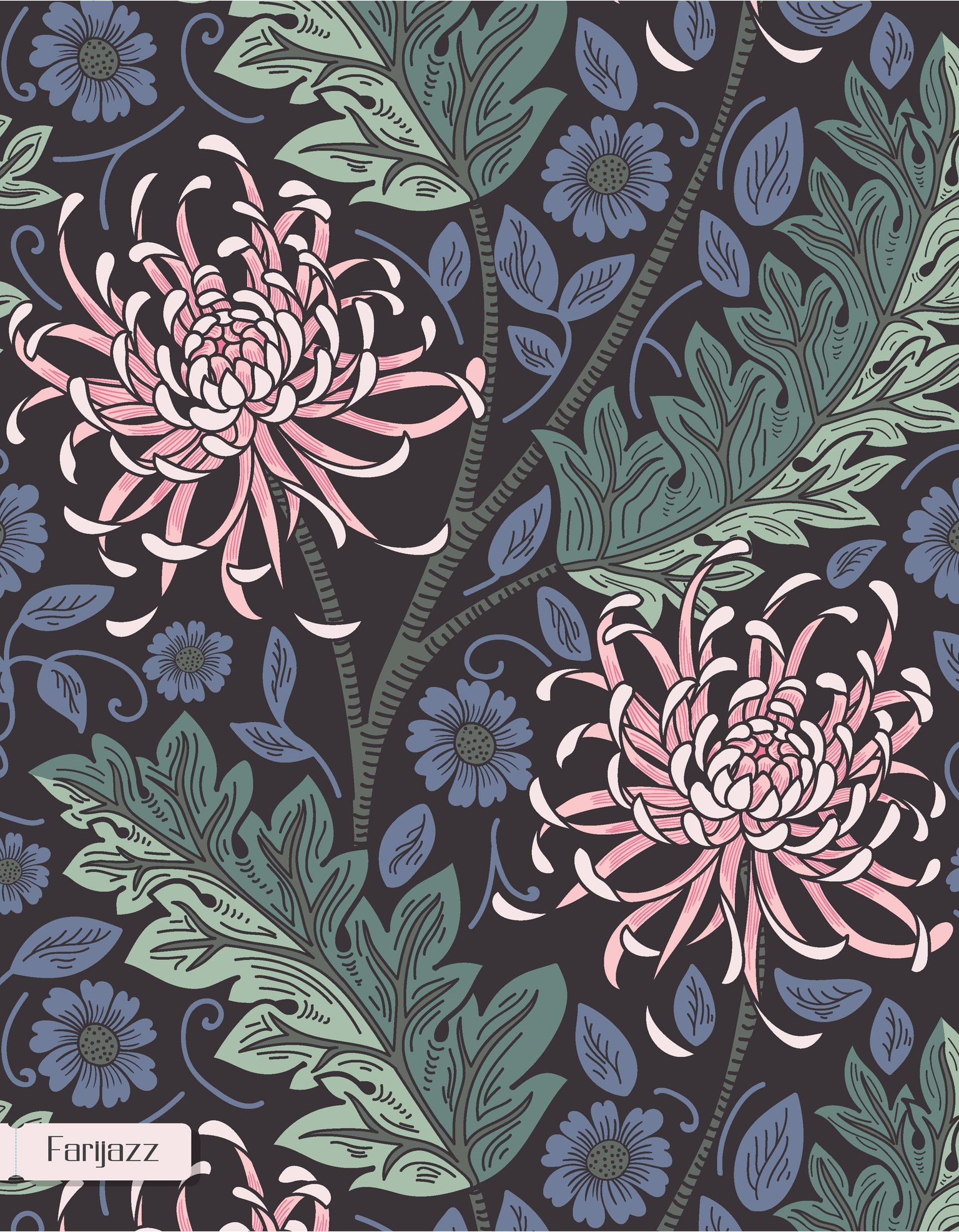 Trailing Chrysanthemum Branches - image 5 - student project