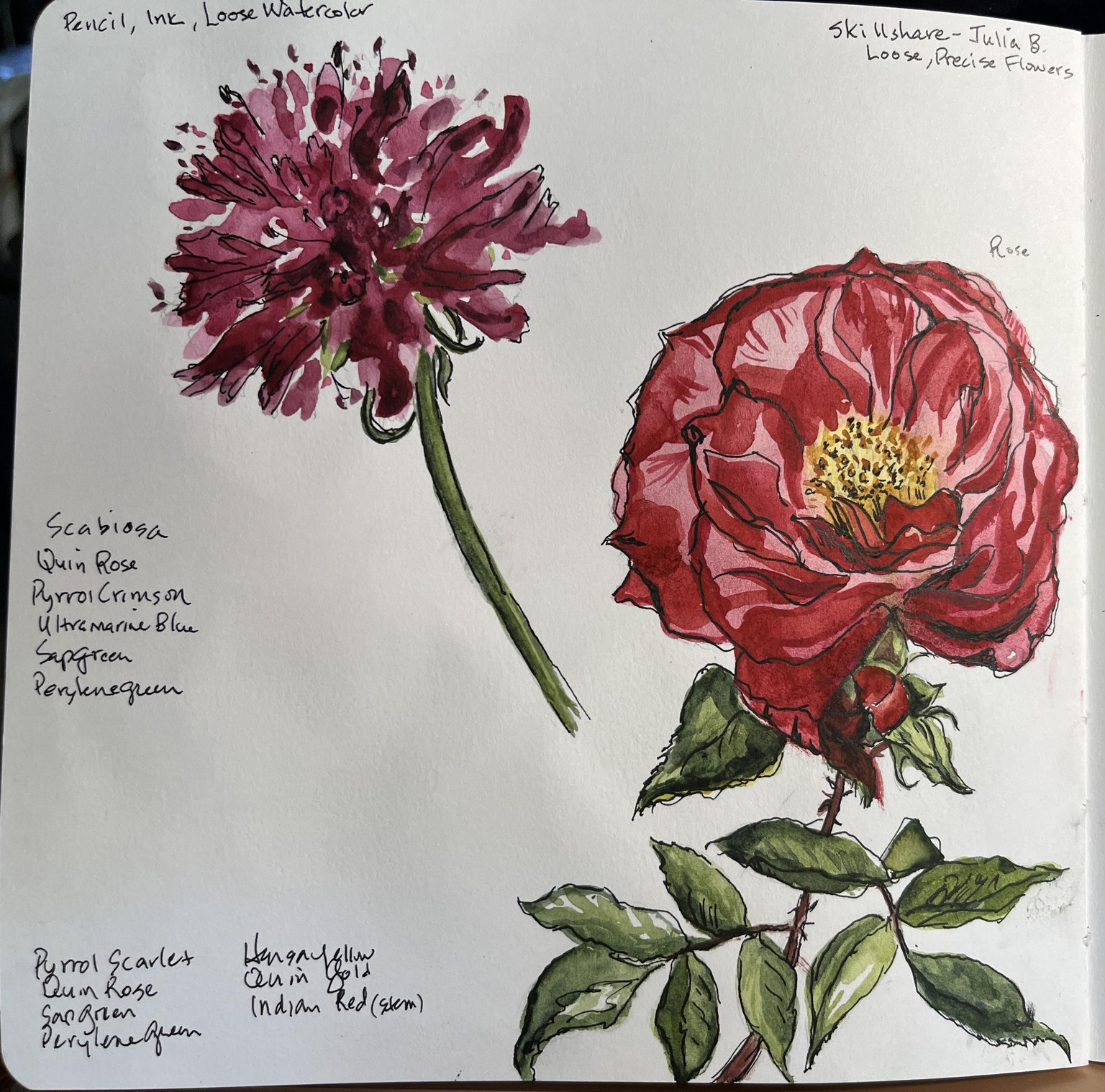 Loose but Precise Flowers warmups - image 2 - student project