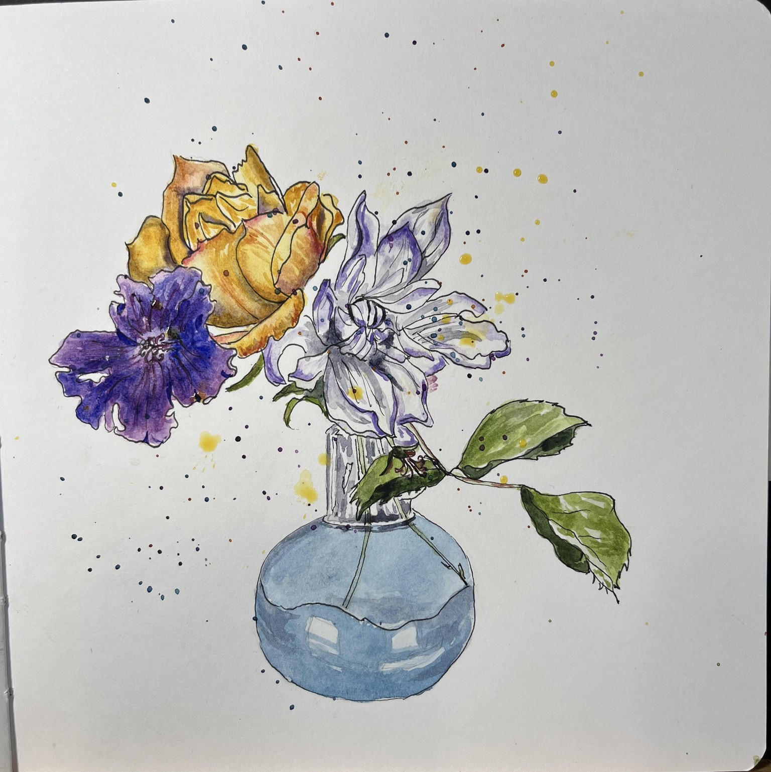 Loose but Precise Flowers warmups - image 1 - student project