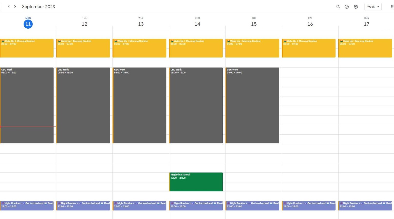 Google Calendar Time Blocking - image 1 - student project