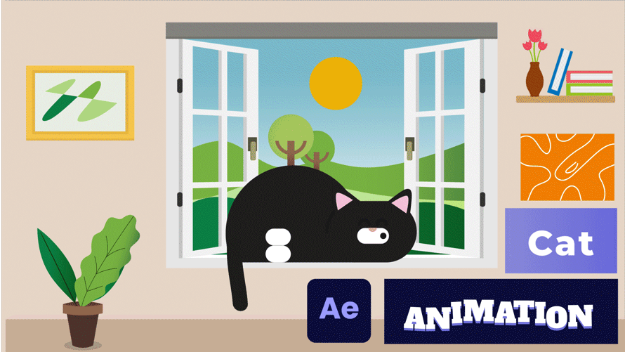 Cat Motion Design Project - image 1 - student project
