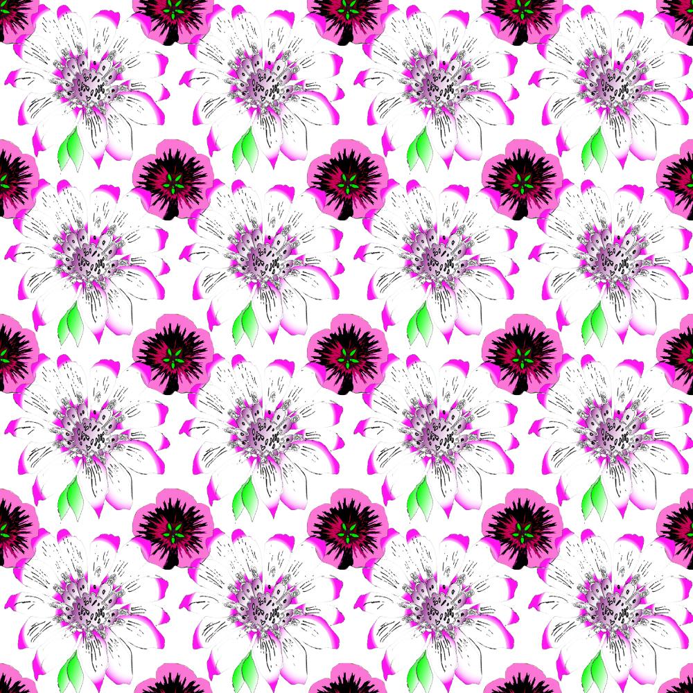 Gradient Flower Pattern - image 1 - student project