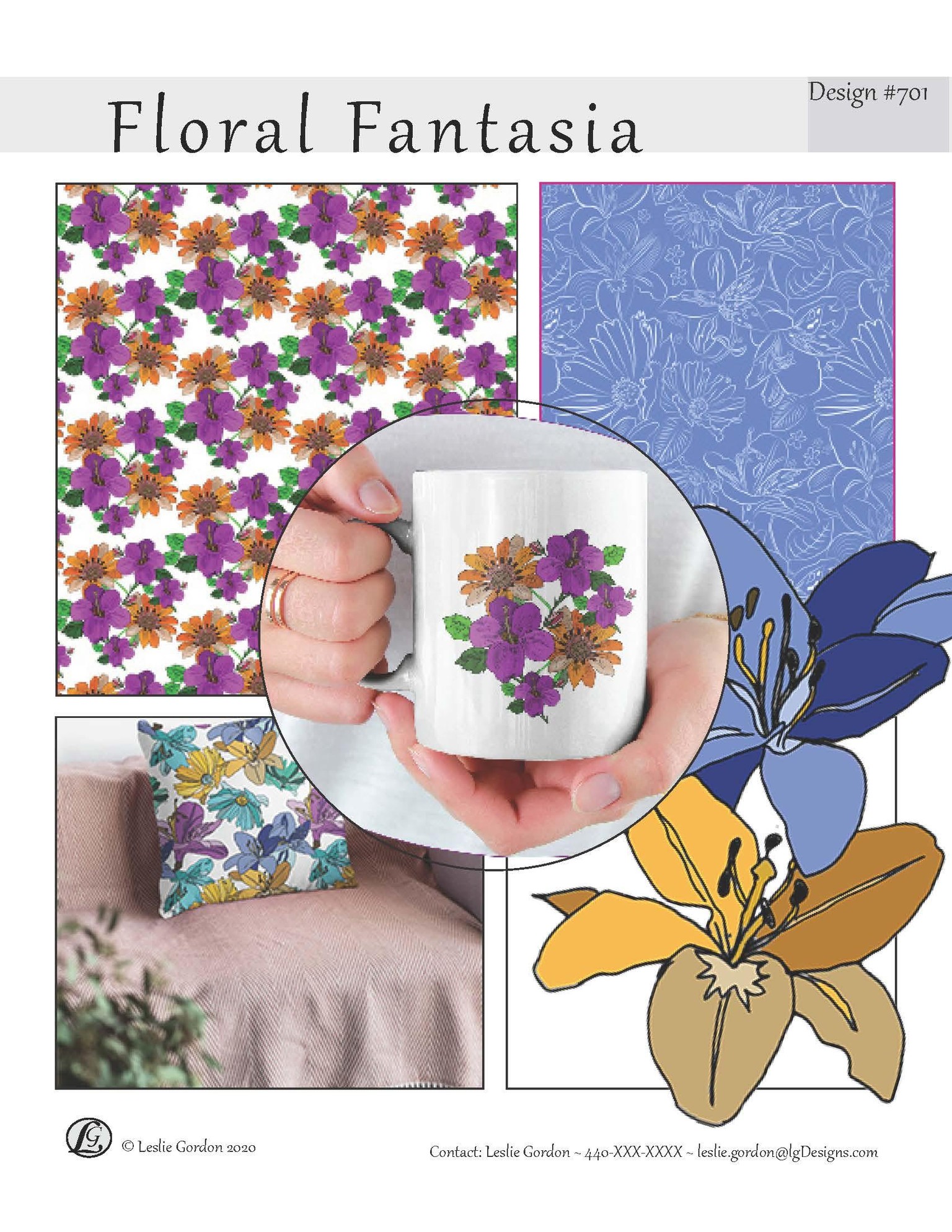 Floral Fantasia Sell Sheet - image 1 - student project